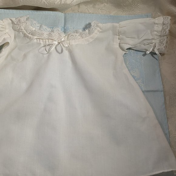 American Girl Doll Pleasant Co. Felicity Night Shift Gown White Lace Trim 1993 - Picture 2 of 8